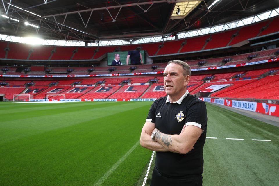 Kenny Shiels during his time as Northern Ireland Women's manager