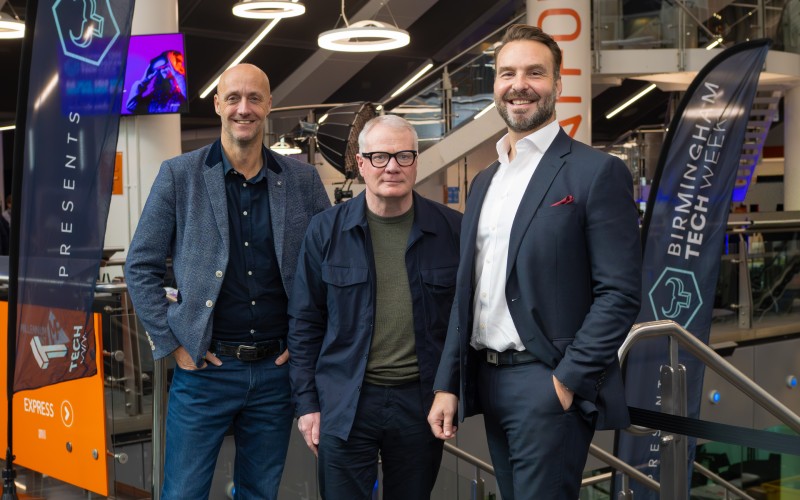 L-R_Andy Hague CEO techWM_Richard Parker Mayor of West Midlands_Leon Butler IBM UKIE CEO