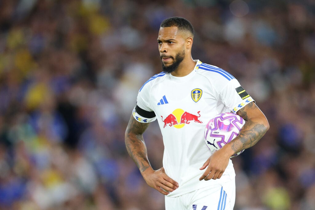 Lukas Nmecha in action for Leeds United