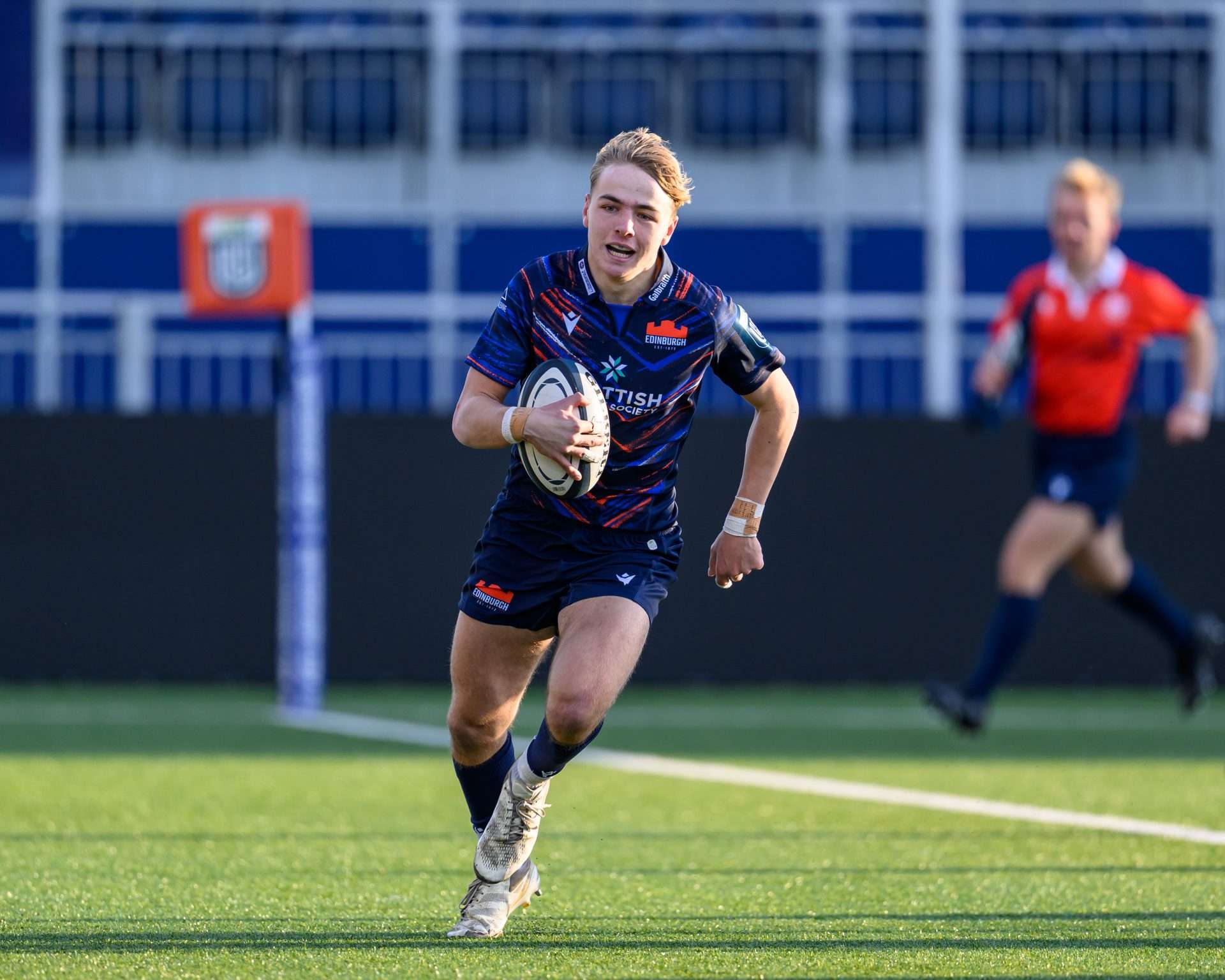 Calum Jessop scored the winning try for Edinburgh 'A'. Image: Malcolm Mackenzie