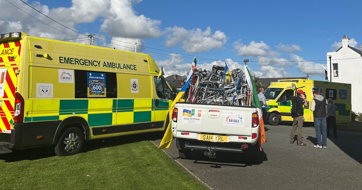 Group delivering €1m medical aid to Ukraine say Russian attacks ‘too close for comfort’ – The Irish Times