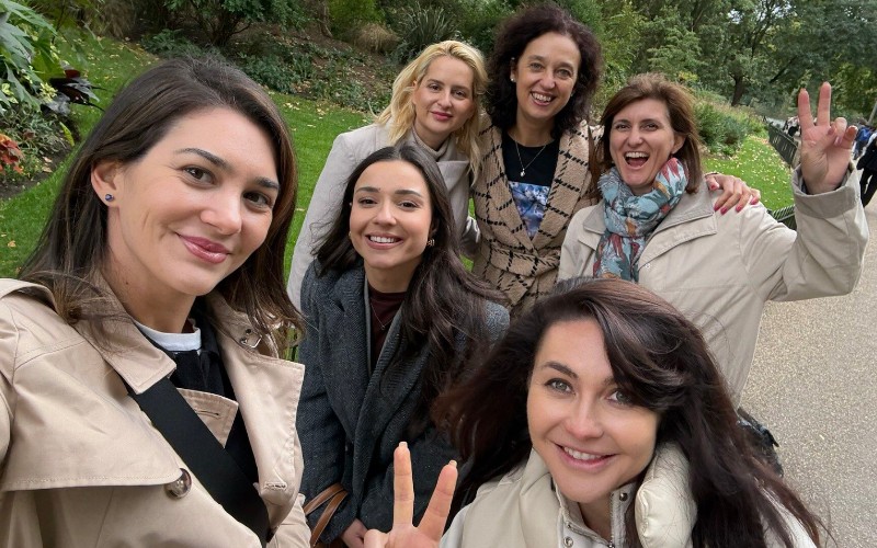 Maria Sivkova and Bulgarian delegation