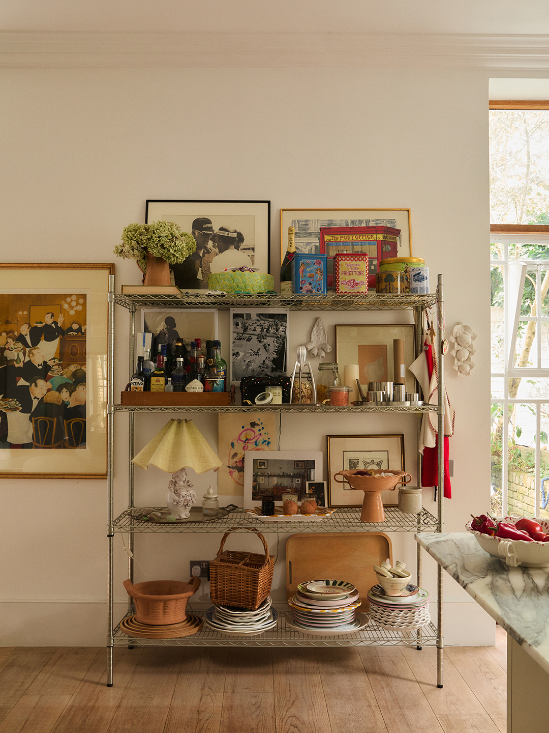 metal kitchen shelves