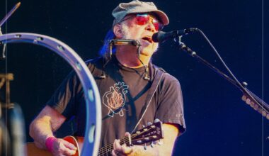 The Neil Young classic opening his shows for the first time ever
