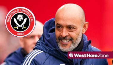 Sheffield United and two others are perfect as Nuno tipped to sanction West Ham defender loan