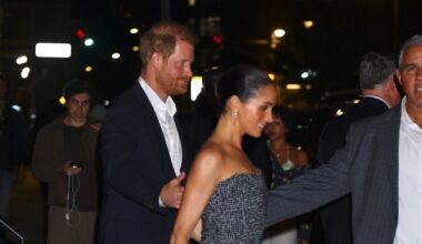 In Strapless Chanel, Meghan Delivers A Tweed Take On Date-Night Dressing