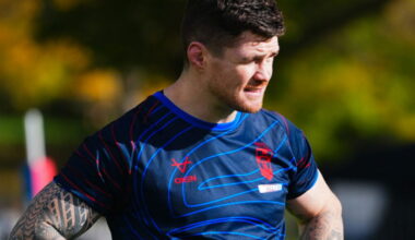 John Bateman during England training ahead of the first Ashes Test v Australia. (SWpix)