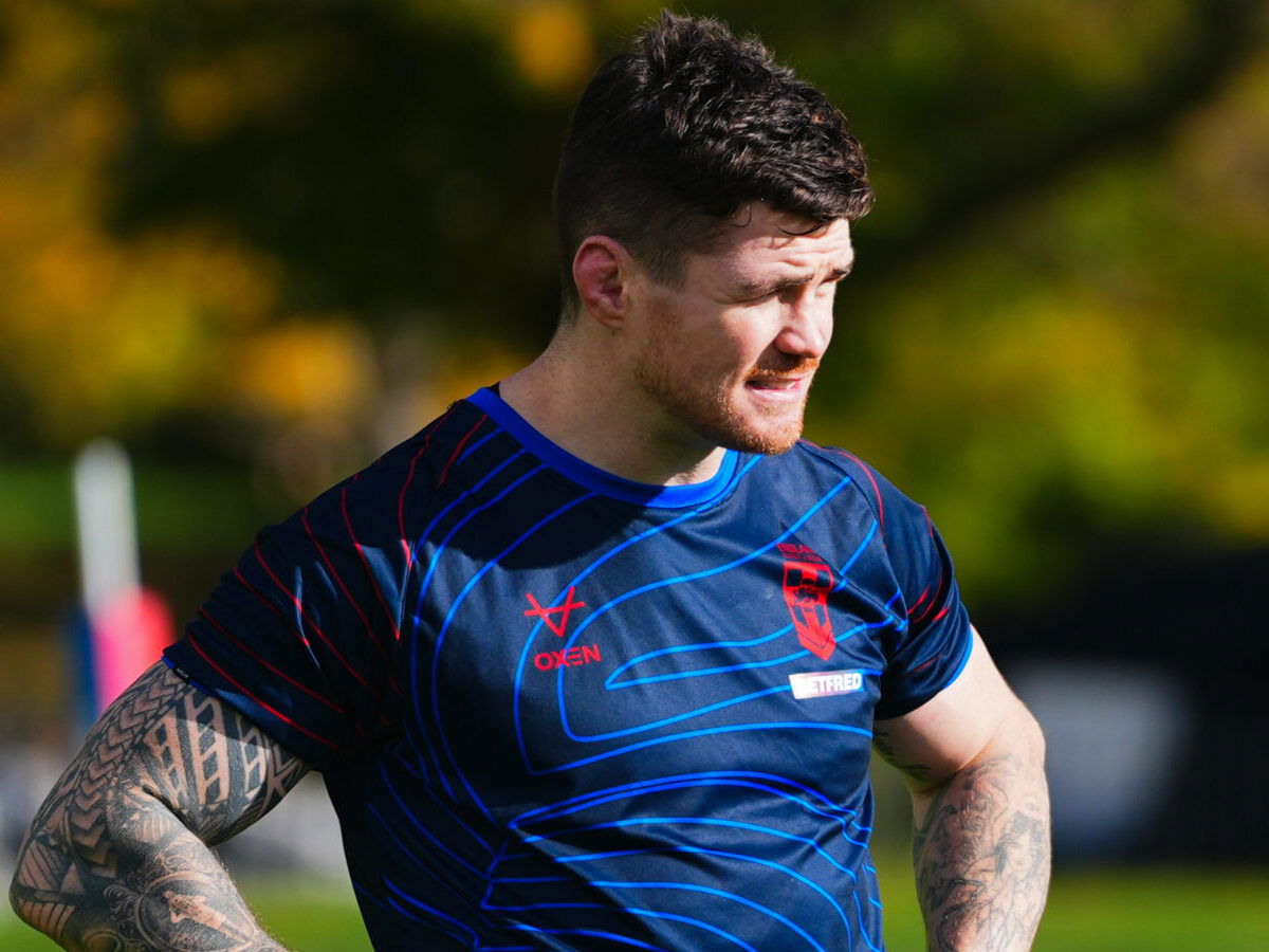John Bateman during England training ahead of the first Ashes Test v Australia. (SWpix)