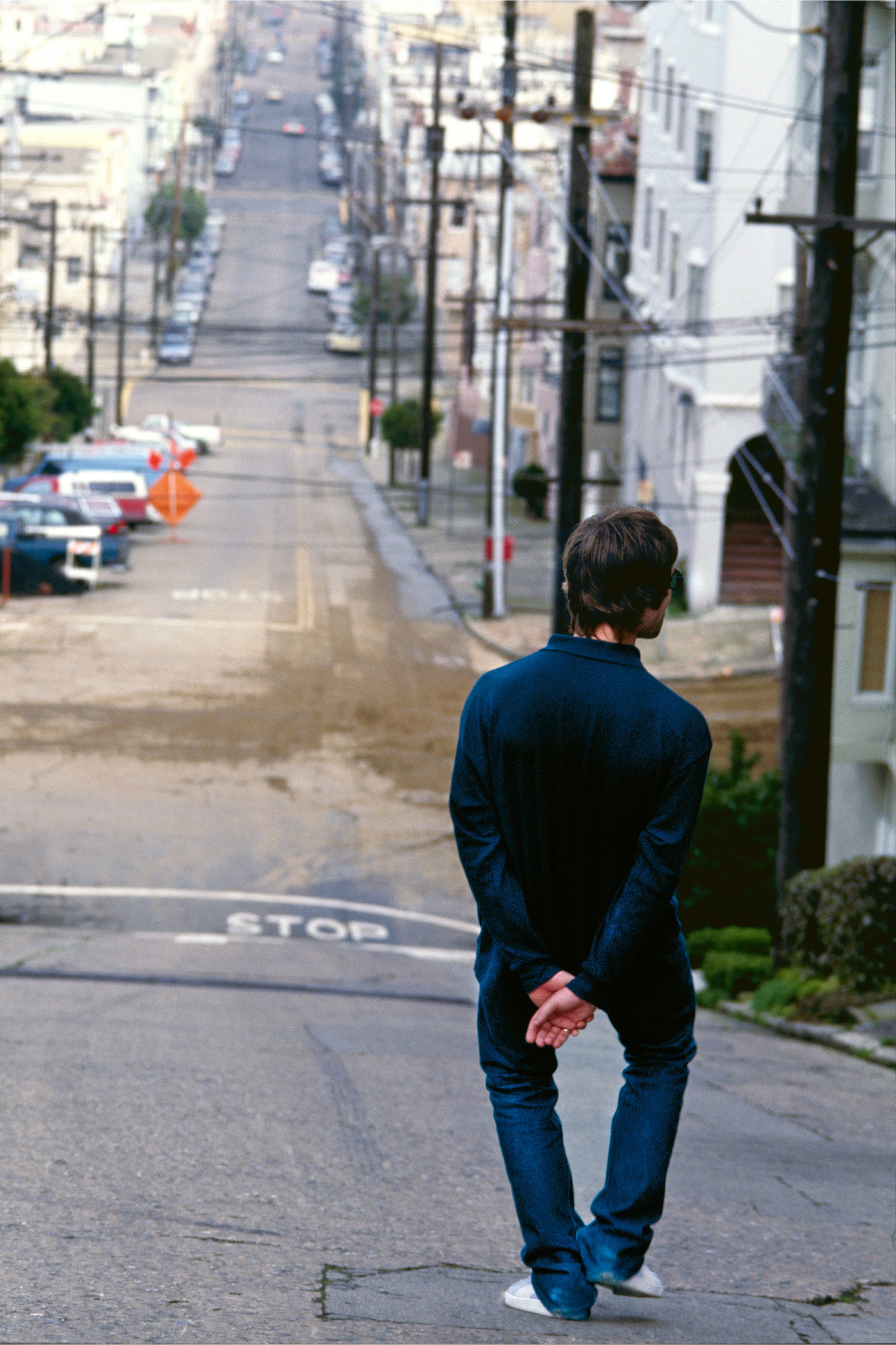 Oasis' Liam Gallagher. 31 January-2 February 1995, San Francisco, California, USA