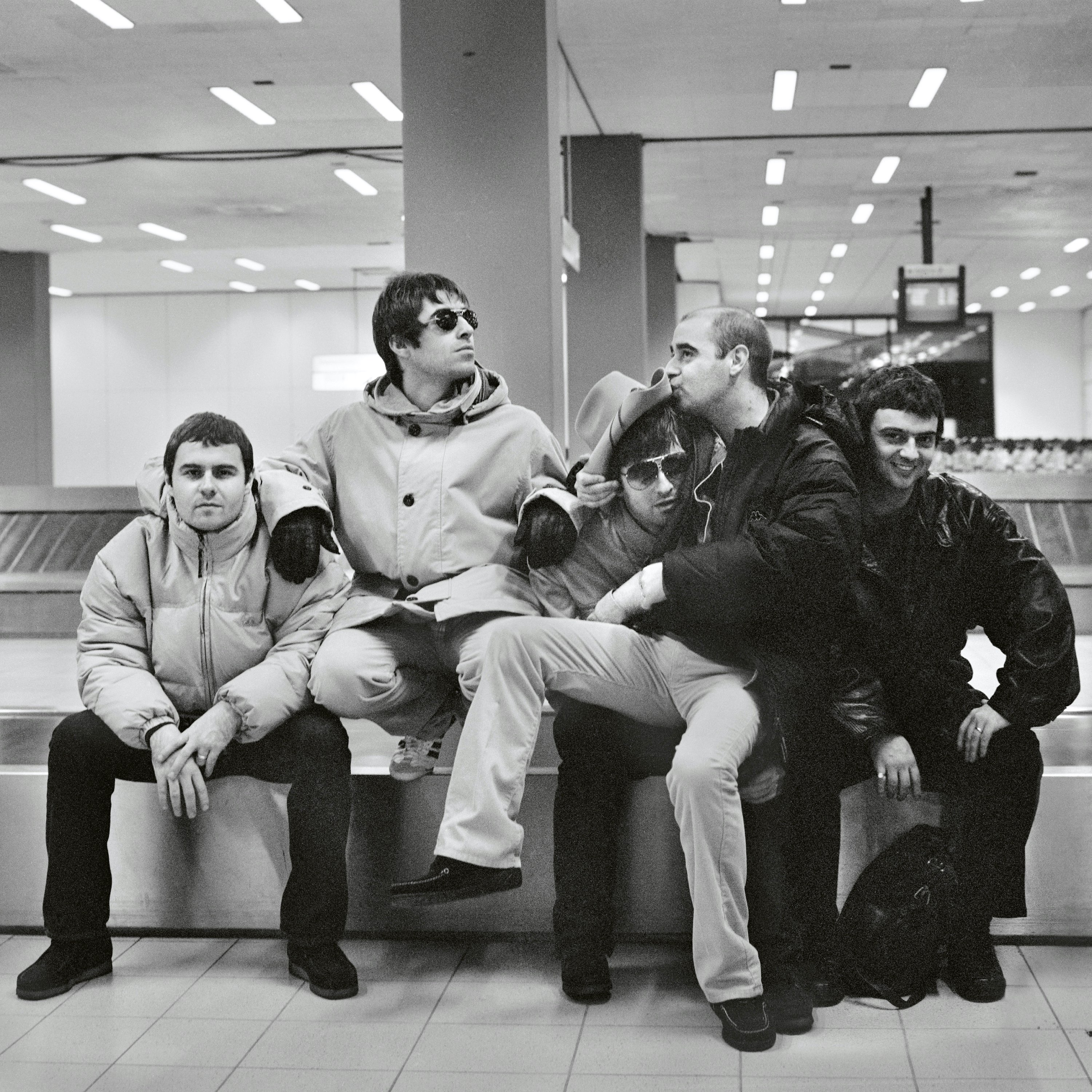 Oasis. 25 November 1997, Schiphol Airport Amsterdam, Netherlands 