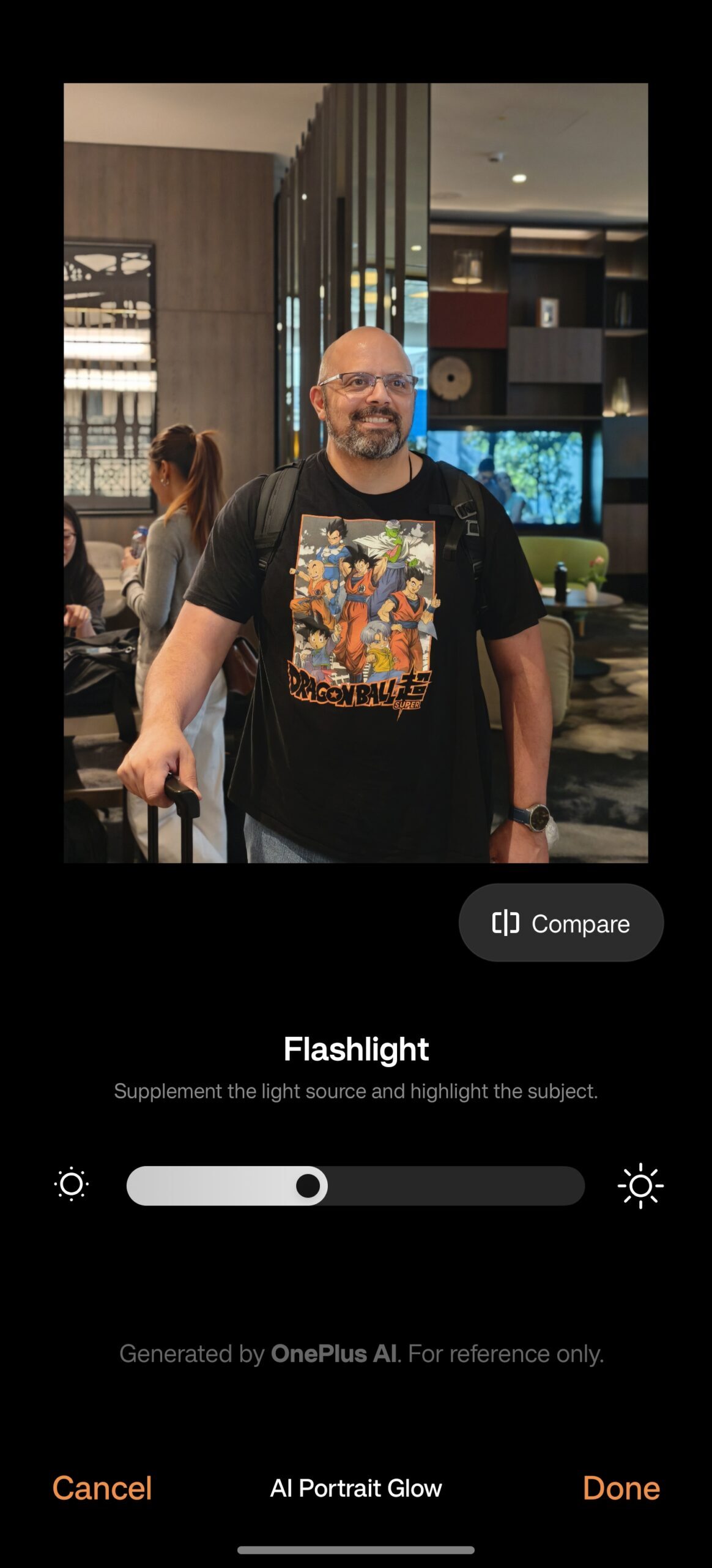 OnePlus AI Portrait Glow in OxygenOS 16