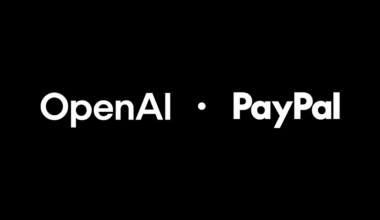 Open AI and PayPal logo lockup