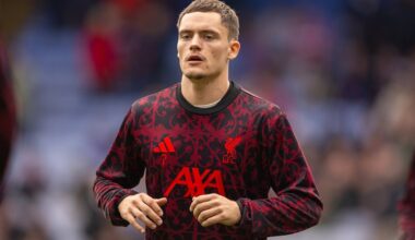 LONDON, ENGLAND - Saturday, September 27, 2025: Liverpool's Florian Wirtz during the pre-match warm-up before the FA Premier League match between Crystal Palace FC and Liverpool FC at Selhurst Park. (Photo by David Rawcliffe/Propaganda)