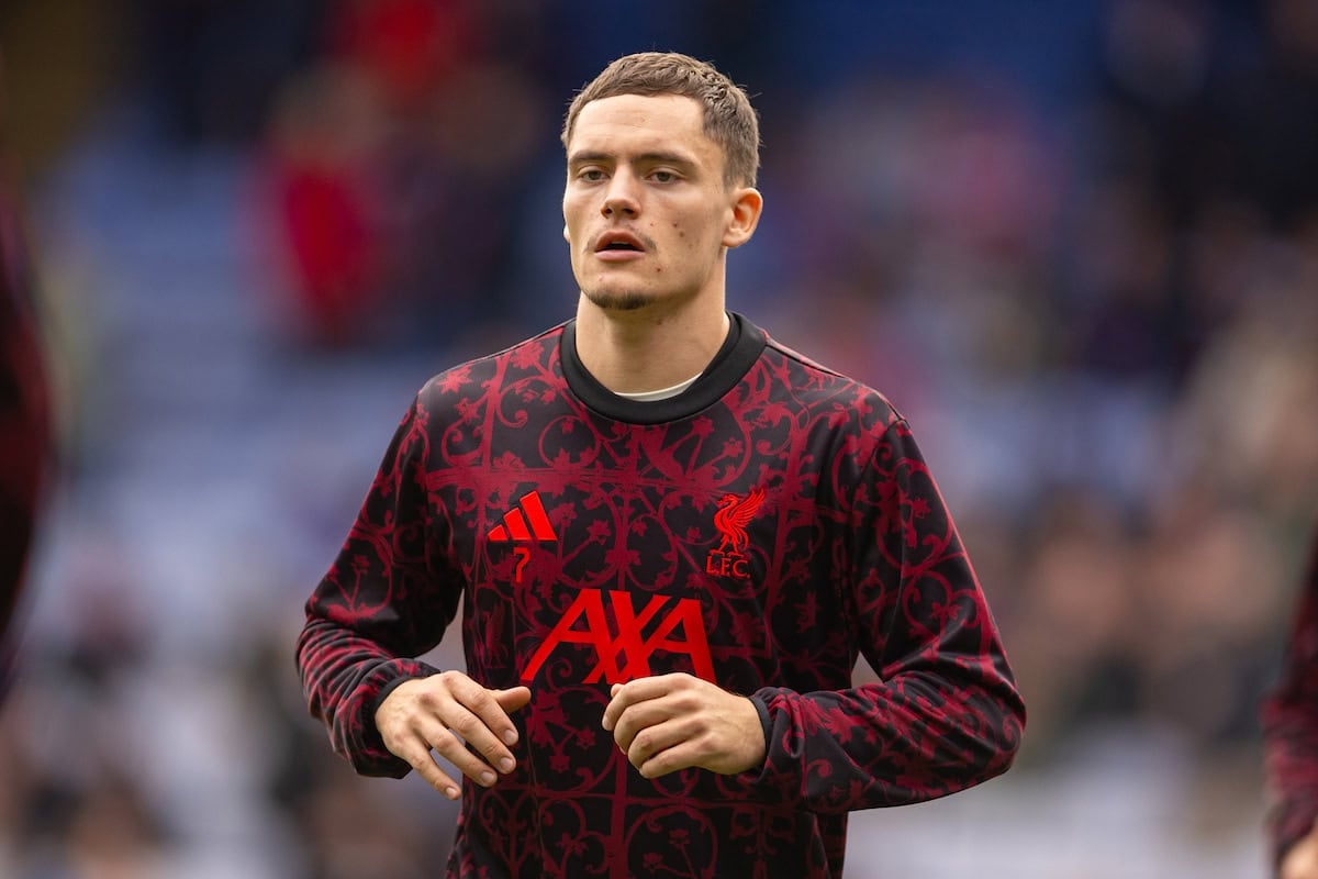 LONDON, ENGLAND - Saturday, September 27, 2025: Liverpool's Florian Wirtz during the pre-match warm-up before the FA Premier League match between Crystal Palace FC and Liverpool FC at Selhurst Park. (Photo by David Rawcliffe/Propaganda)
