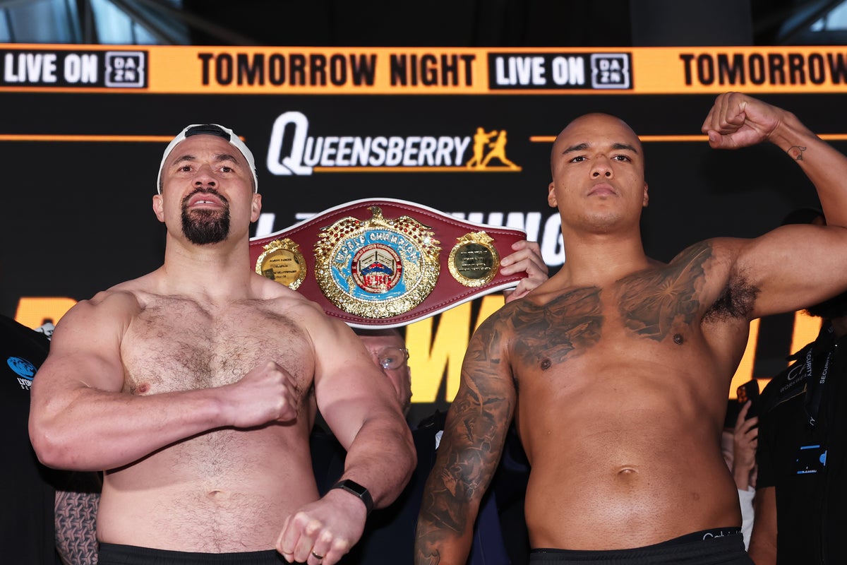 Parker vs Wardley live: Start time, undercard and fight updates as heavyweight battle to face Usyk and Tyson Fury arrives
