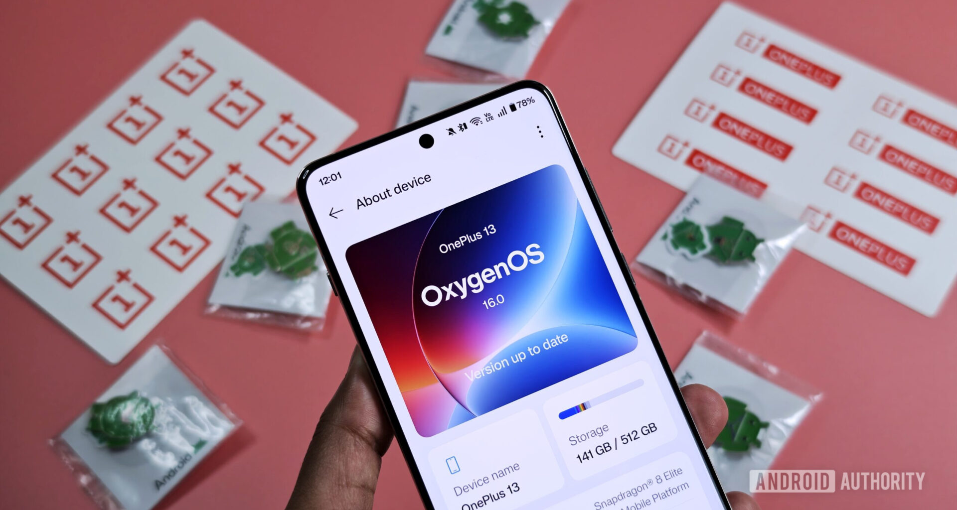 Photo of OxygenOS 16 running on a OnePlus 13