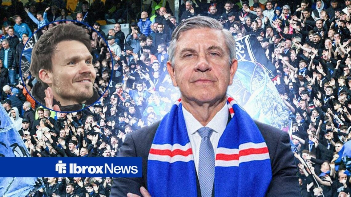 Rangers chief Andrew Cavenagh and Danny Rohl in circular inset