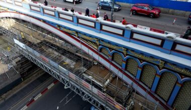 Scaffolding removed from North Bridge