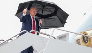 Trump-Gaza latest: US president says ‘all sides cheering’ as he flies to Israel ahead of hostage release