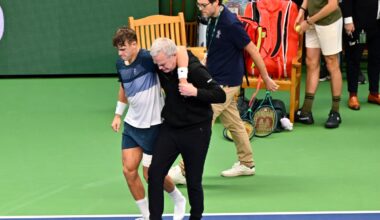 Holger Rune limps off court in tears after devastating injury blow