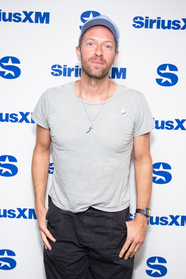 NEW YORK, NEW YORK - AUGUST 07: Chris Martin of ColdPlay visits SiriusXM Studios on August 07, 2024 in New York City. (Photo by Santiago Felipe/Getty Images)