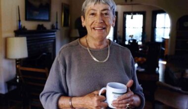 Ursula K. Le Guin in her home in Portland, Oregon, in 2001