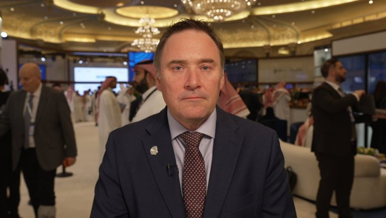 Craig Jones speaking to The i Paper from the Global Cybersecurity Forum in Riyadh. (Photo: The i Paper)