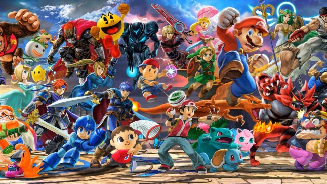 Super Smash Bros. artwork of Nintendo characters