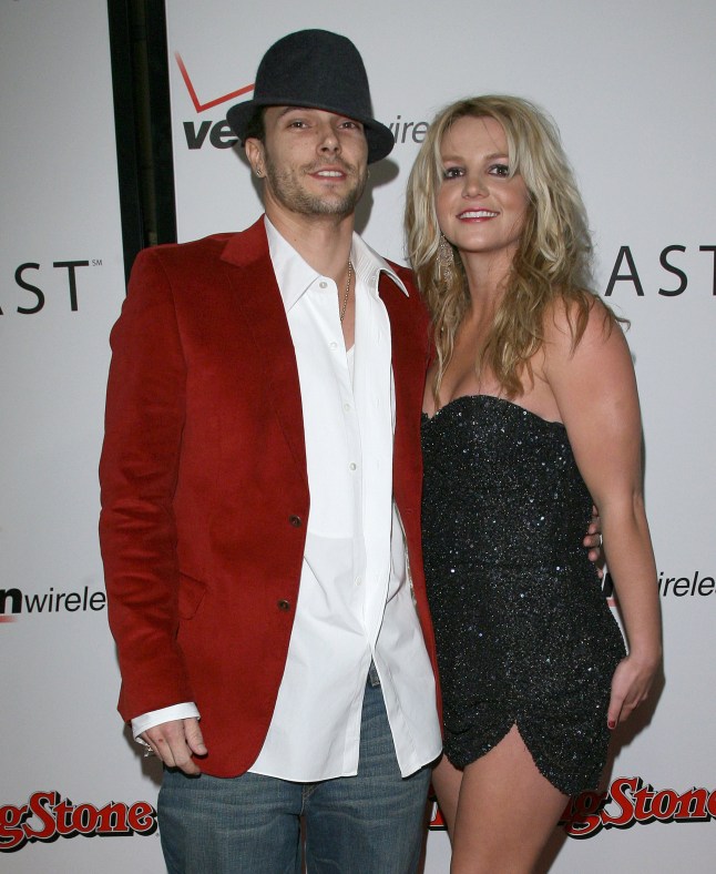 Kevin Federline and Britney Spears at the Rolling Stone/Verizon Wireless Pre-GRAMMY Concert with Kanye West - Arrivals at Spider at Avalon in Los Angeles, California. (Photo by Jason Merritt/FilmMagic)