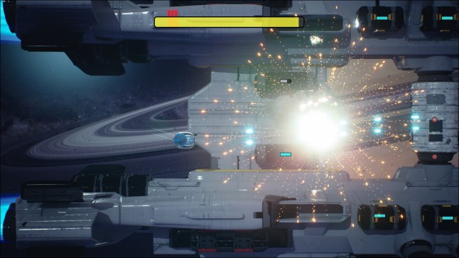 Lumo 2 screenshot of Uridium homage