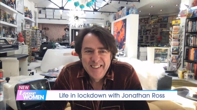 Mandatory Credit: Photo by ITV/Shutterstock (10637449i) Jonathan Ross 'Loose Women' TV show, London, UK - 07 May 2020