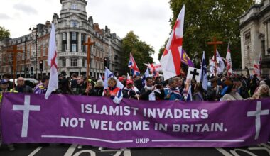 Four counter-protesters arrested during Ukip march in London