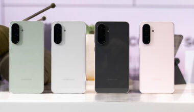 Samsung Galaxy A56 All Colors Stood Up