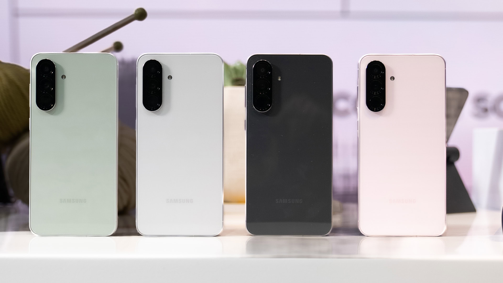 Samsung Galaxy A56 All Colors Stood Up