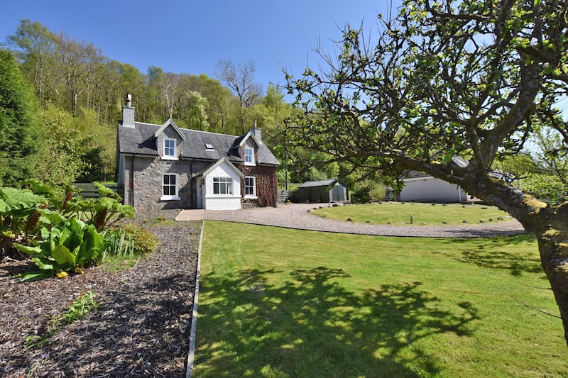 A cottage in the Scottish Highlands 