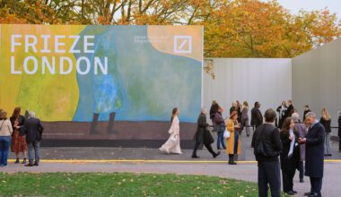 For 2025, London’s Frieze entrance pavilions flag reuse
