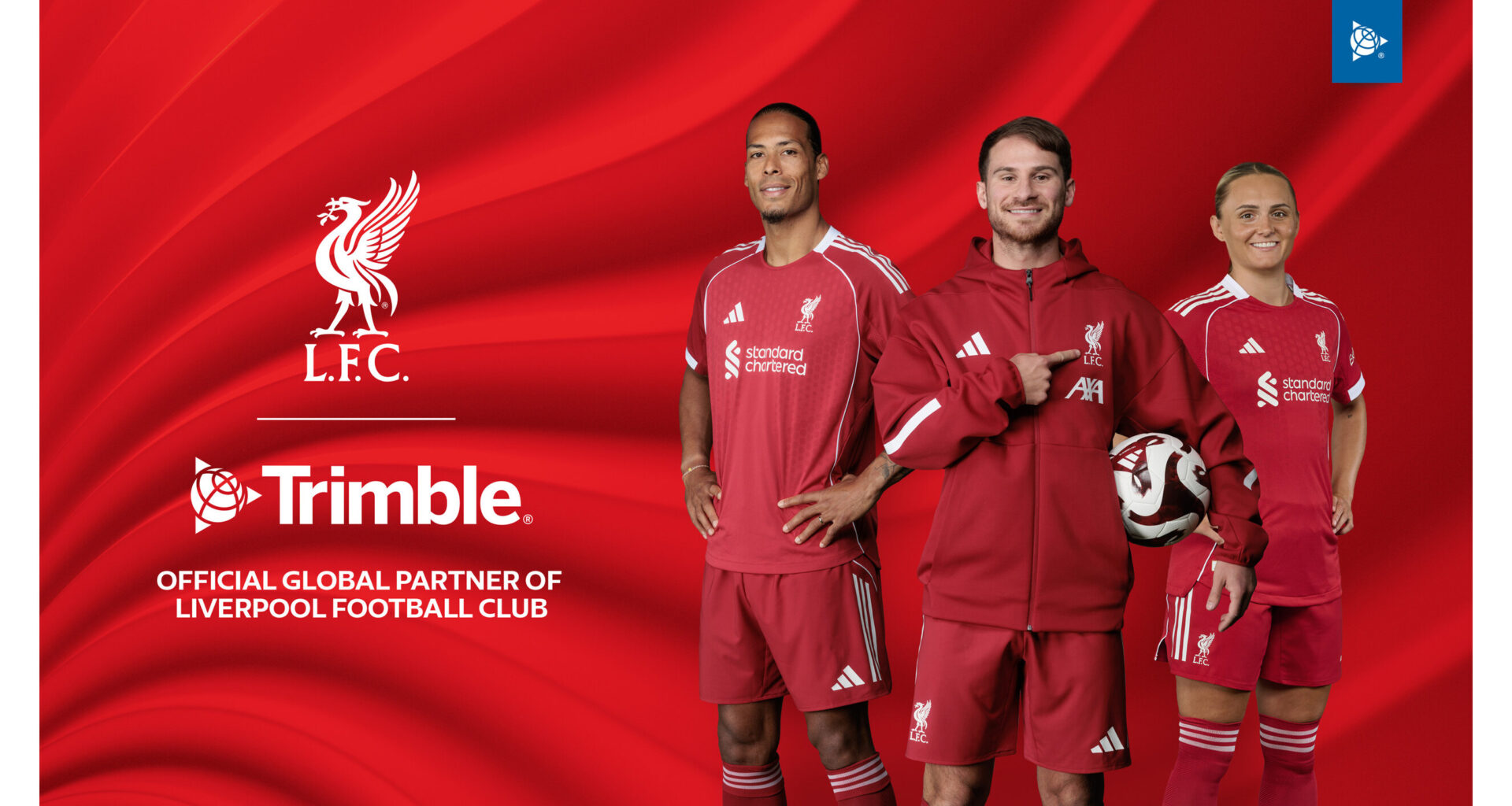 Trimble Becomes Official Global Partner with Liverpool Football Club