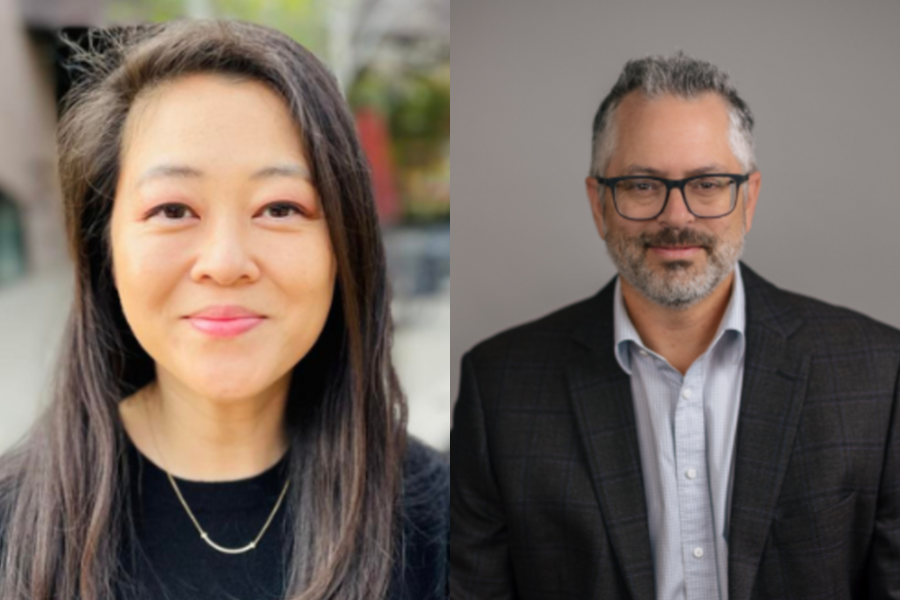 Two headshots side by side. On the left is Dr. Cindy Im, on the right is Dr. Logan Spector.