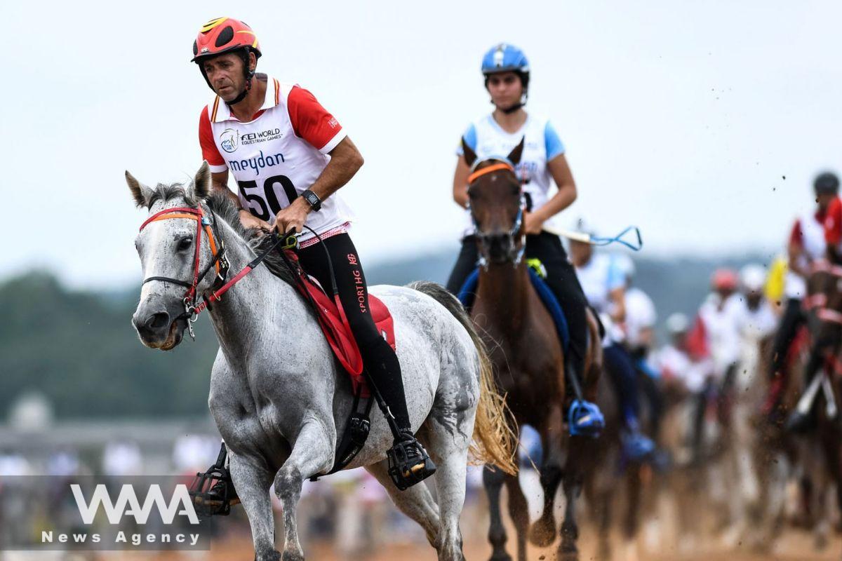 Iranian Horse Wins Grand Prix in France. Social media/ WANA News Agency