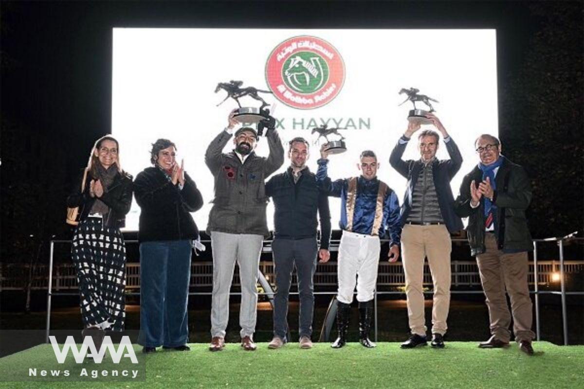 Iranian Horse Wins Grand Prix in France. Social media/ WANA News Agency