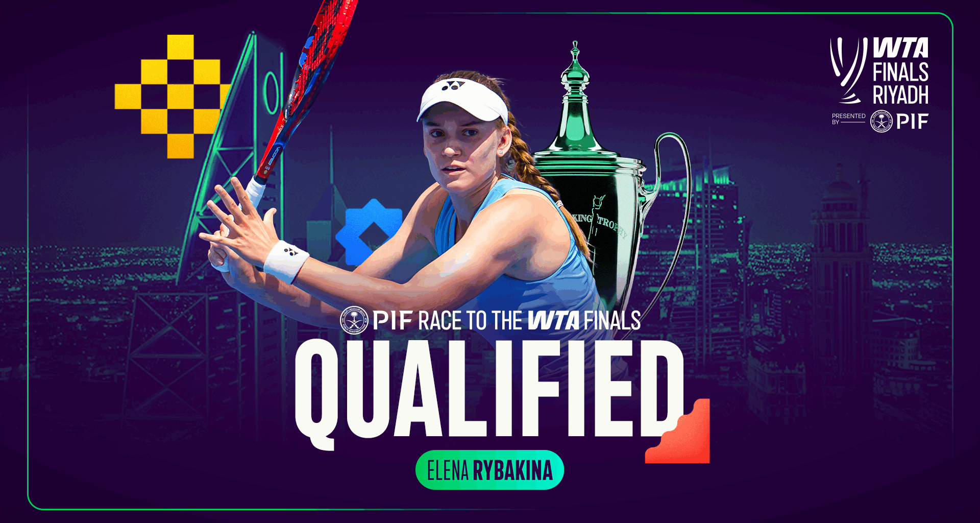 Rybakina secures qualification for WTA Finals to set star-studded singles field