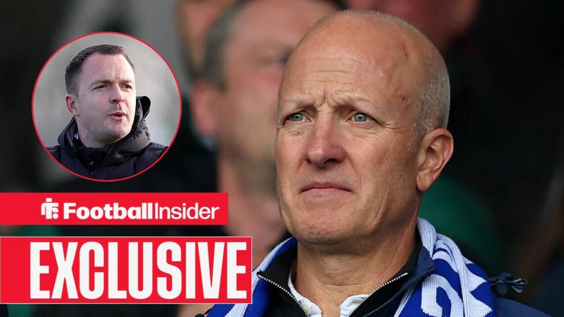 Tom Wagner next to a circular inset of Chris Davies