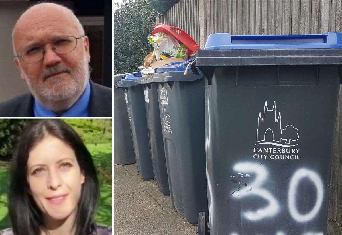 The Kent districts with best and worst recycling rates