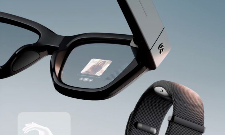 Close view of Meta Ray-Ban Display.