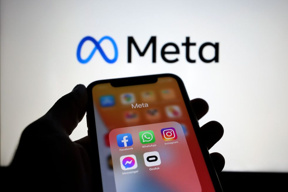 A person using social media