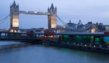 Air ambulance lands by Tower of London as person rescued from River Thames