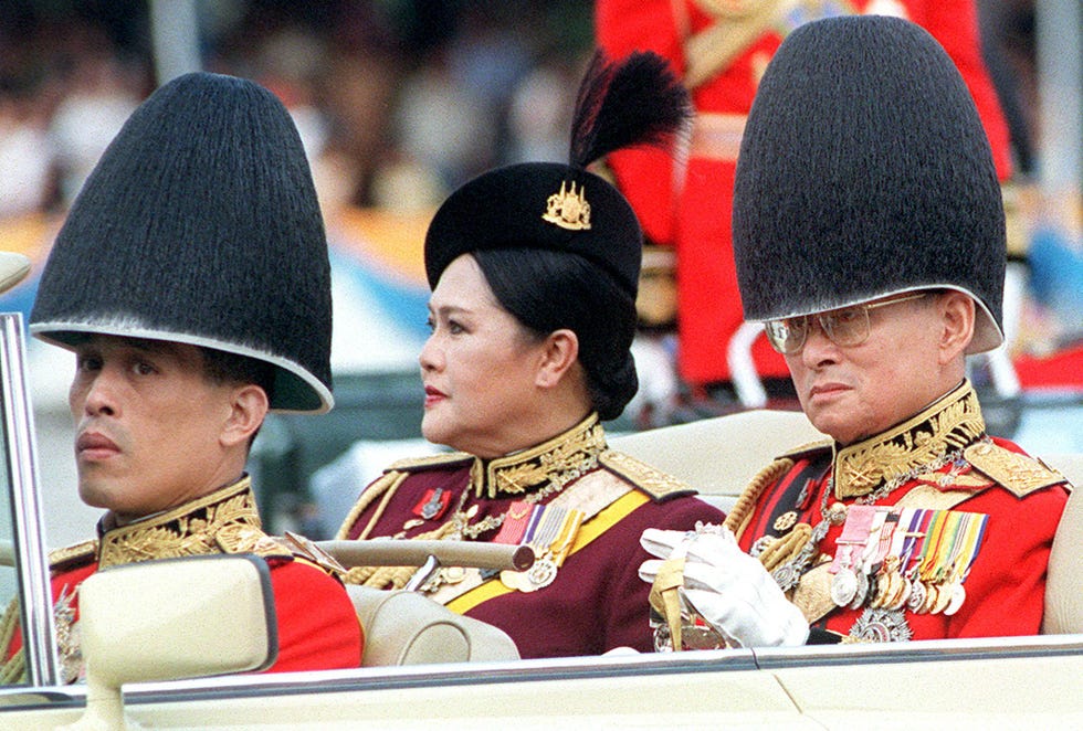 Thailand's King Bhumibol Adulyadej (R),