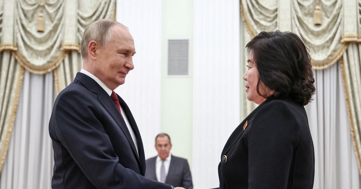 Putin Receives North Korea’s Top Diplomat As Zelenskyy Pushes Long-Range Missile Development