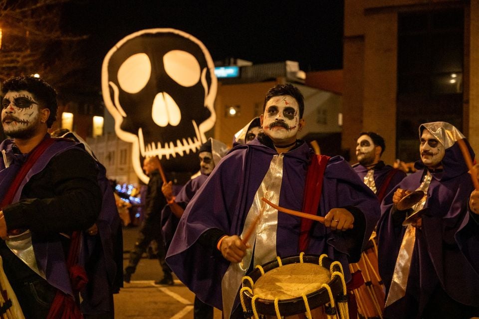 Tens of thousands of people lined the streets of Derry and the banks of the River Foyle as the city hosted Europe's largest Halloween Carnival. Photo: Martin McKeown