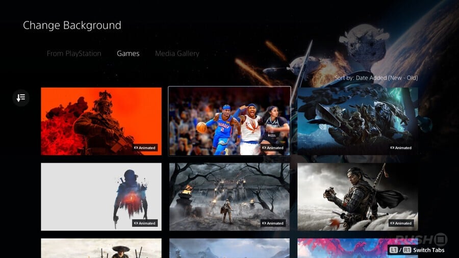 Animated Wallpapers for Two of 2025's Biggest Games Added to PS5 2